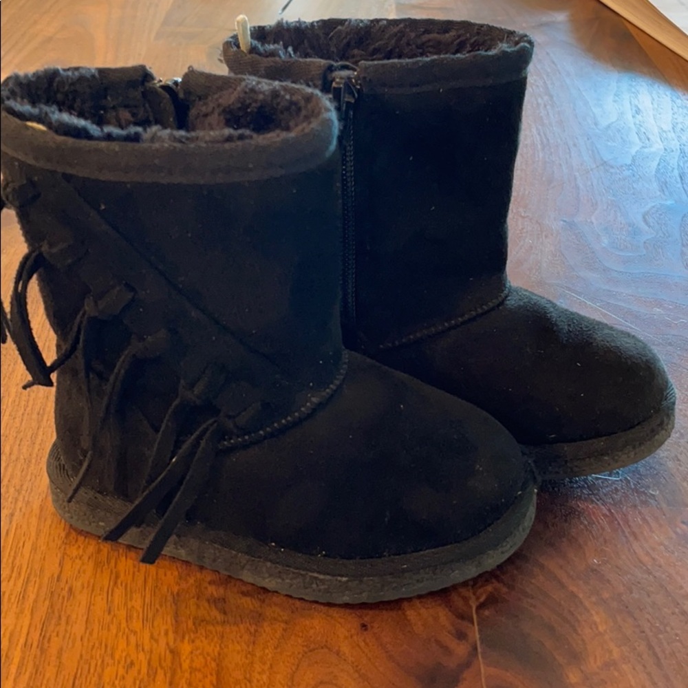 Nord Rack Black toddler Boots- size 6